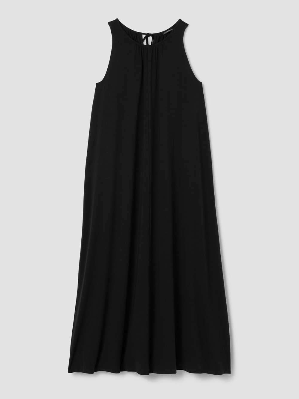 EILEEN FISHER Fine Jersey Round Neck Tank Dress in Black